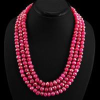 Rub 565c collier parure sautoir 8x9mm rubis cachemire achat vente bijoux ethniques