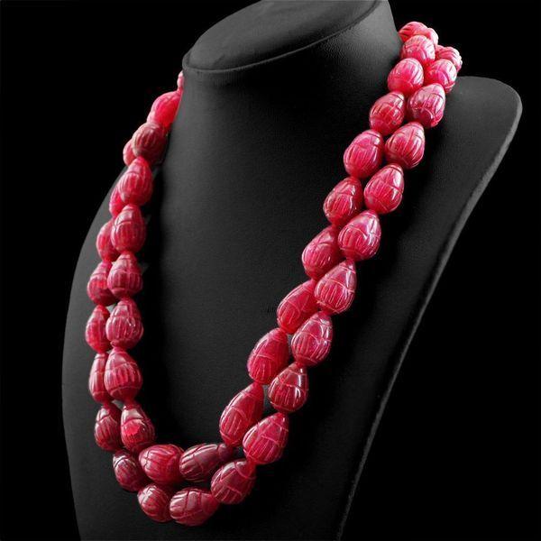 Rub 569 perles goutte 14x20mm rubis cachemire bijoux ethniques loisirs creatifs 1