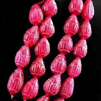 Rub 569 perles goutte 14x20mm rubis cachemire bijoux ethniques loisirs creatifs 3