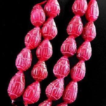 Rub 569 perles goutte 14x20mm rubis cachemire bijoux ethniques loisirs creatifs 3