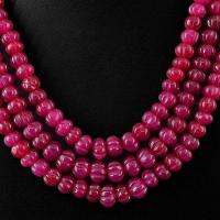 Rub 577b collier parure sautoir 7x9 mm rubis cachemire achat vente bijoux ethniques