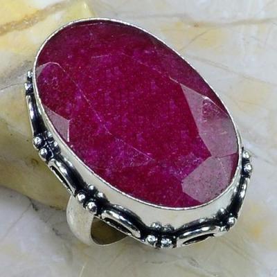 Rub 673a bague rubis t59 chevaliere 18x28mm cachemire bijou ethnique achat vente argent 925
