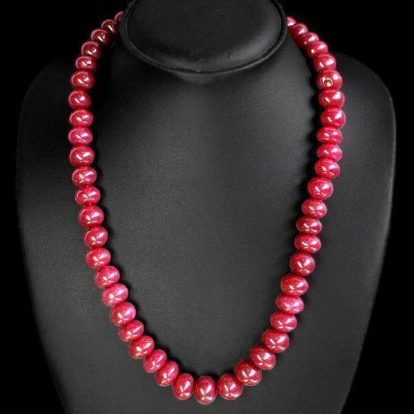Rub 681a collier parure sautoir rubis ethnique argent 925 vente bijoux 1900 3
