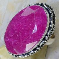 Rub 688c bague chevaliere t56 rubis 18x28mm cachemire bijou ethnique achat vente argent 925