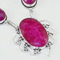 Rub 731c collier rubis cachemire 30gr argent 925