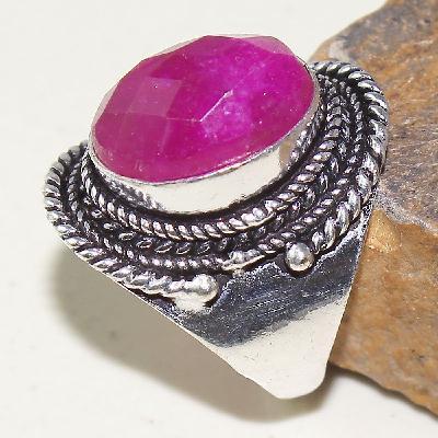 Rub 758b bague rubis cachemire t54 10x15mm 7gr