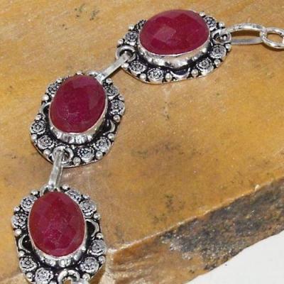 Rub 771c bracelet rubis cachemire 10x15mm achat vente bijou argent 925