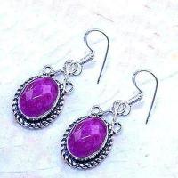 Rub 802c collier boucles oreilles 10x15mm rubis cachemire bijou ethnique achat vente