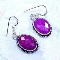 Rub 805c collier boucles oreilles paire 10x15mm rubis cachemire bijou ethnique achat vente