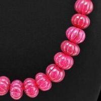 Rub 833c collier parure sautoir 10x15mm rubis grave 136gr achat vente bijoux ethniques 1