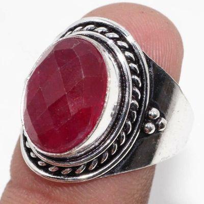 Rub 881a bague chevaliere medievale t58 rubis 6gr cachemire 15x10mm bijou argent 925 achat vente