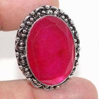 Rub 892a bague ethnique medievale t56 rubis 11gr cachemire 20x30mm bijou argent 925 achat vente