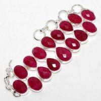 Rub 910a bracelet 14xrubis 12x20mm 53gr bijou ethnique vente argent 925