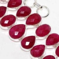 Rub 910c bracelet 14xrubis 12x20mm 53gr bijou ethnique vente argent 925