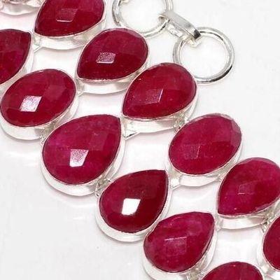 Rub 910c bracelet 14xrubis 12x20mm 53gr bijou ethnique vente argent 925