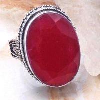 Rub 914a bague chevaliere rubis 22x32mm 22gr t58 argent 926