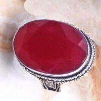 Rub 914c bague chevaliere rubis 22x32mm 22gr t58 argent 926