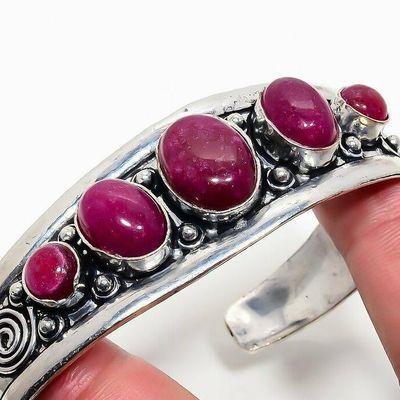 Rub 936b bracelet torque rubis 10x15mm 28gr cachemire bijou ethnique achat vente argent 925 
