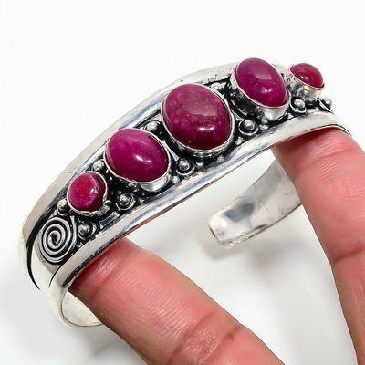 Rub 936b bracelet torque rubis 10x15mm 28gr cachemire bijou ethnique achat vente argent 925 