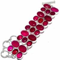 Rub 938a bracelet torque rubis 10x15mm 46gr cachemire bijou ethnique achat vente argent 925