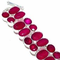 Rub 939c bracelet torque rubis 10x15mm 43gr cachemire bijou ethnique achat vente argent 925