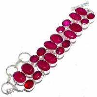 Rub 939d bracelet torque rubis 10x15mm 43gr cachemire bijou ethnique achat vente argent 925