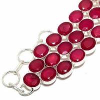 Rub 940b bracelet torque rubis 10x15mm 43gr cachemire bijou ethnique achat vente argent 925