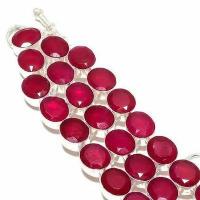 Rub 940c bracelet torque rubis 10x15mm 43gr cachemire bijou ethnique achat vente argent 925