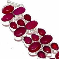 Rub 941c bracelet torque rubis 10x15mm 43gr cachemire bijou ethnique achat vente argent 925