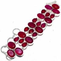 Rub 941d bracelet torque rubis 10x15mm 43gr cachemire bijou ethnique achat vente argent 925