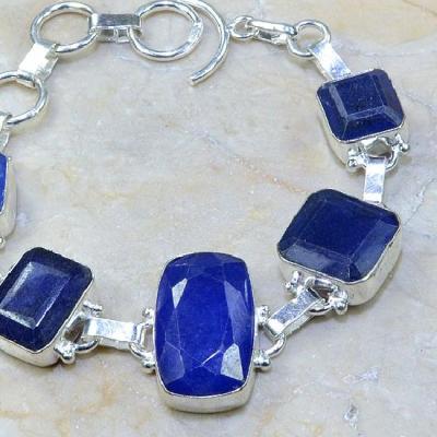 Sa 0334c bracelet saphir cachemir bijoux argent 925 achat vente