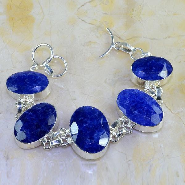 Sa 0347a bracelet saphir cachemir bijoux argent 925 achat vente