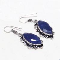 Sa 0403c collier boucles oreilles saphir 20x10mm 37gr achat vente bijou ethnique argent 925