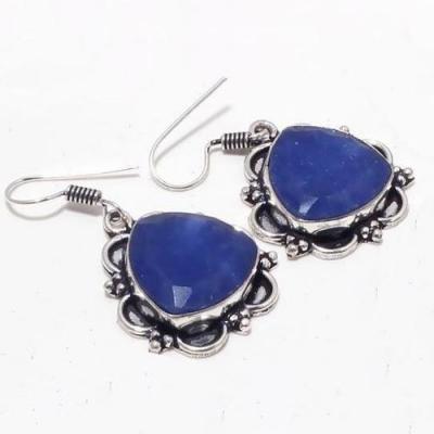 Sa 0409b collier boucles oreilles saphir 20x20mm 45gr achat vente bijou 1900 ethnique argent 925