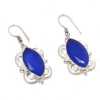 Sa 0427a boucles oreilles saphir 12x22mm 10gr achat vente bijou ethnique argent 925