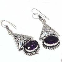 Sa 0435c collier boucles oreilles amethyste saphir 20x30mm 40gr achat vente bijou argent 926