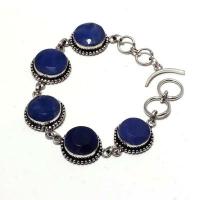 Sa 0461a bracelet saphir bleu cachemire 25gr 15mm achat vente bijou ethnique argent 925