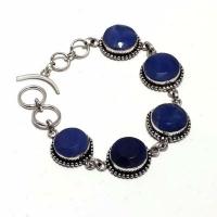 Sa 0461d bracelet saphir bleu cachemire 25gr 15mm achat vente bijou ethnique argent 925