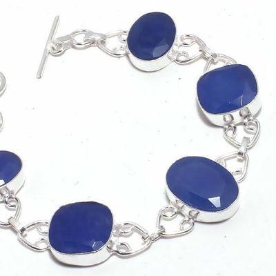 Sa 0463b bracelet saphir bleu cachemire 20gr 12x18mm achat vente bijou ethnique argent 925