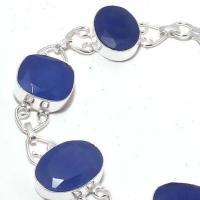 Sa 0463c bracelet saphir bleu cachemire 20gr 12x18mm achat vente bijou ethnique argent 925