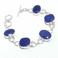 Sa 0463d bracelet saphir bleu cachemire 20gr 12x18mm achat vente bijou ethnique argent 925
