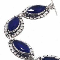 Sa 0464c bracelet saphir bleu cachemire 24gr 10x20mm achat vente bijou ethnique argent 925