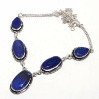 Sa 0472d collier parure sautoir saphir bleu 30gr 10x22mm achat vente bijou ethnique argent 925