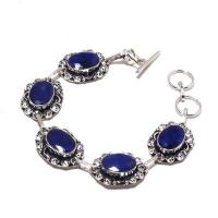 Sa 0484a bracelet saphir bleu 24gr 10x15mm achat vente bijou ethnique argent 925