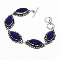 Sa 0486a bracelet saphir bleu 21gr 10x20mm achat vente bijou ethnique argent 925