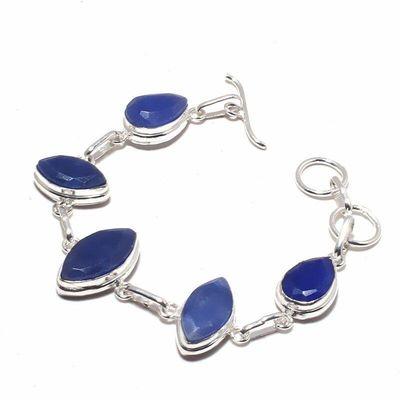 Sa 0499a bracelet saphir bleu 17gr 15x10mm achat vente bijou ethnique argent 925