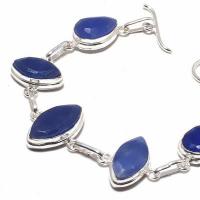 Sa 0499b bracelet saphir bleu 17gr 15x10mm achat vente bijou ethnique argent 925