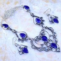 Sa 9378a collier boucles oreilles parure sautoir saphir achat vente bijou ethnique argent 925