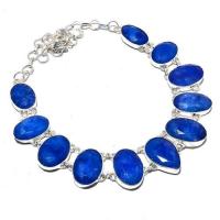 Sa 9381a collier sautoir parure saphir bleu 85gr achat vente bijou ethnique argent 925