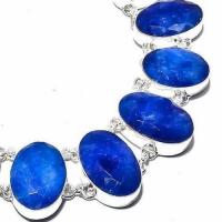 Sa 9382c collier sautoir parure saphir bleu 109gr achat vente bijou ethnique argent 925